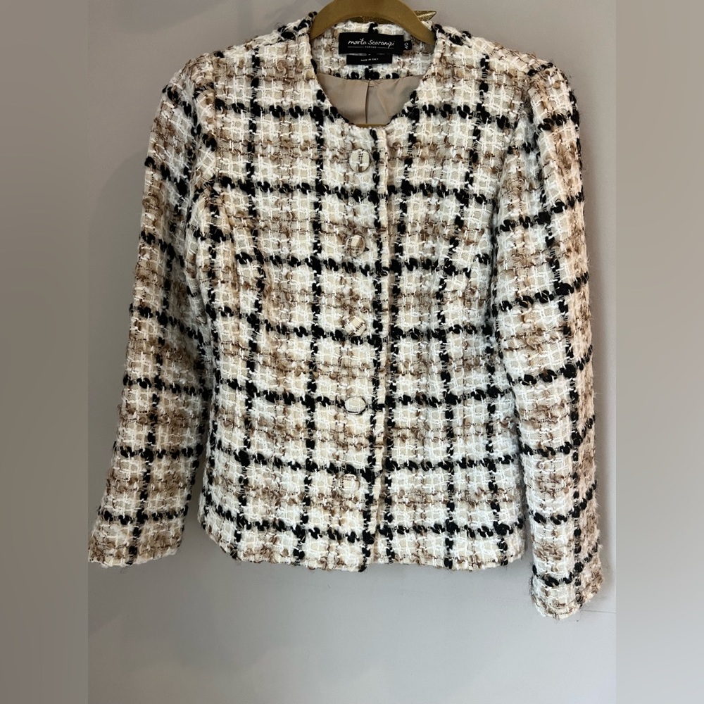 Marta Scarampi Stacie Blazer - size 40 - never worn, beautiful condition SO CHIC